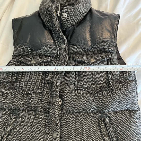 Penfield USA Collection STAPLETON WEED Black Tweed Down Vest Size Small - Picture 13 of 16